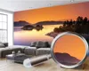 Paysage romantique 3d mural papier peint classique 3D fond d'écran coucher de soleil paysage personnalisé 3D photo papier peint décor