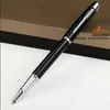 Free Shipping Black Silver Roller Ball Pen Signature Ballpoint Pen Metal Gel Pens of Fast Writing School Office Suppliers Stationery