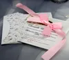 Деревенические свадебные приглашения Пустые бабочки изящный фестиваль пригласить карты с лентой белый ретро крафт бумаги Boho Cards AL8256