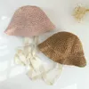 COKK GIRLS SHREAN HATS SUMMER SUN HATS FOR GERL CHIRD CHIDRE BABY BEACH HATS LONG LACE RIBBON KIDS日焼け止めサンハットキャップトラベルY200714