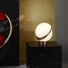 Nordic Fashion design white Round ball table lamps bedroom bedside lighting modern living room desk light