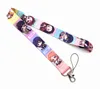 2021 Vente en gros 20pcs Sangles de téléphone portable Charmes Demon Slayer Kimetsu no Yaiba Lanyard Clés de mode Mobile Neck ID Badge Holders Pendentif cadeau