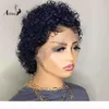 Atina 150 180 250 Densitet 13x4 Spets Front Human Hair Wig Pre Plucked Brasilian Remy 4x4 Spetsstängningsperuk för svarta kvinnor6403073