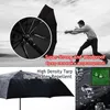 British Leather Handle Paraply Men Automatic Business 10ribs Strong Windproect 3 Folding Big Rain Woman Quality Parasol 220426