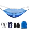 260*140cm Mosquito Net Hammock Outdoor Parachute Cloth Hammock Field Camping Tent Garden Camping Swing Hanging Bed With Rope Hook WVT1736