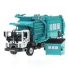 Alloy materials handling truck garbage cleaning vehicle model 124 garbage truck sanitation trucks clean car toy car kid gift X0108979391