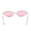 Gudzws Vintage Cat Eye Sunglasses Small Metal Frame Super Lichtgewicht voor vrouwen Heren Unisex1