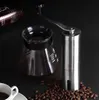 Bärbar kaffekvarn Rostfritt stål Mini Manual Mills Handgjorda Kaffebönor Mill Aluminium Köksverktyg Krokus Grinders LSK1630