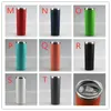 New 20oz powder coated skinny tumbler 20 colors options slim double walled stainless steel tumbler coffee drinking bottle matte1820927