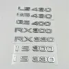 For LS430 GS430 GS400 RX400 RX300 RX330 IS300 IS330 LX570 GX470 Rear Tailgate Emblem Logo Stickers6644236