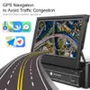 Araba Radyo Android 10 7 '' 1 Din Araba GPS Navigasyon Stereo Bluetooth Multimedya Çalar Ayna Bağlantı Renk Düğmesi 16G Yok DVD