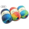 5pcsX100g 100% Cashmere Yarn crochet yarn for knitting Rainbow Line Fancy Melange Combed Sewing High Quality T200601227b