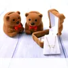 Boîtes à bijoux Boîtes d'emballage de bijoux d'ours Fournitures de mariage Boîte de bague de proposition Saint Valentin Cadeaux Boîte d'emballage EED4158