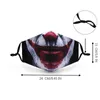 DHL Cross-border more style 3D printed designer face mask dust-proof and ear-hanging mask personalized parody breathable with filter masks