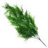 Decorative Flowers & Wreaths 82cm 5 Forks Artificial Plant Vines Wall Hanging Green Crafts Fake Leaves Plastic Orchid Rattan Home Garden Dec