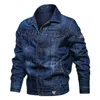 Hommes Denim Jacket Military Tactical Jeans Bombardier Solid Casual Slim Fit Force Air Force Manteau Casaco Masculino Plus Taille 6XL 201106