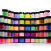 Tırnak Sanat Kitleri Akrilik Toz Seti 10 PCS Dekorasyon için bir paket daldırma tozu 10g/kavanoz 10 renk/paket oyma desen manikür