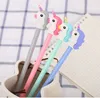 Neue design Gel Stifte Cartoon 4 Stil Mädchen mögen Einhorn 0.5mm schwarz Tintenstudent Schreibstift Schulbüro Liefert Schreibwaren Geschenk WLL118