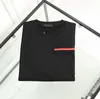 mens t shirt mens designer shirts round neck double thread spring summer letter high street loose trend short sleeve male clothing