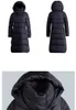 Womens inverno longo baiacu para baixo jaquetas grosso preto marinho azul marinho vermelho plus size quente inverno inverno para baixo casacos 201029