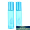 2PCS 10ml portáteis geada rolo de Vidro Grosso colorido essenciais Perfume Bottles Oil viagem recarregáveis ​​garrafa Nova