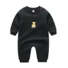 född baby bomull romper 0-2y rompers toddle baby bodysuit detalj barn jumpsuit kläder söt cx