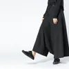 [Eam] 2020 primavera outono moda nova ceia solta hip hop cross-calça personalidade cor sólida tamanho grande calças mulher lj200820