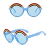 Lunettes de soleil arc-en-ciel pour enfants, jolies lunettes de soleil à monture ronde colorée, UV400, 6 couleurs, vente en gros, 2021