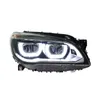 Left & Right Front Lights for F01 F02 LED Headlight 2009-14 740i 730i 735i LED lens DRL brake parking reversing light