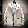 Giacca con cappuccio SingleRoad Uomo Coreano Moda Hip Hop Giapponese Streetwear Cappotto Maschile Casual Cargo Giacche gialle Uomo Giacca a vento 201127