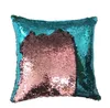 Mermaid Throw Pillow Case Magic Reversible Cekiny Pokrywa Glitter Sofa Poduszka Case 40 * 40 cm Syrenka Poduszka obejmuje LJJK2452-1