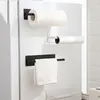 Deliksiz Kağıt Havlu Sahipleri Kendinden Yapışkanlı Mutfak Doku Tutucu Banyo Tuvalet Rulo Kağıt Askı Taze Film Kanca Depolama Raf Duvar Asılı Raf ZL0576