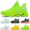 Scarpe da corsa estive da donna per uomo non di marca nero bianco verde volt giallo arancione Scarpe da ginnastica sportive da esterno traspiranti alla moda da uomo