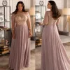 2021 3/4 Långärmade Prom Klänningar Chiffon Broderi Lace Applique Guld Golvlängd Korsett Tillbaka Plus Size Evening Party Gowns