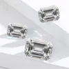 Szjinao 느슨한 보석 Moissanite 돌 0.2ct ~ 10ct 에메랄드 컷 D 컬러 VVS1 보석 다이아몬드 링 보석에 대한 정의되지 않음