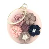 2020 explosion models handmade flowers round diamond evening bag Clutch shoulder banquet evening fashion handbags women bag handbag