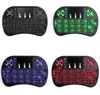 Mini i8 Teclado sem fio Luz de fundo LIGHT 24G Air Mouse Teclado Remote Control Remoto Touchpad Bateria de lítio recarregável para Andro7833482