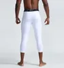 Nieuwe Compressie 3/4 Broek Fitness Sneldrogende Hardloopbroek Mannen Sportbroek Leggings Broek Voor Hardlopen Joggen Gym Leggings maat S-XXL