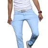 Jeans pour hommes en gros-2021 Mode pour hommes Pantalons skinny stretch décontractés Pantalons serrés Solid Colors1