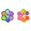 Puste Push Bubble Silicone Fingertip Press Press Chain de clé Sensory Ball's Key's Key Ring Discompression Toys5498061