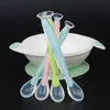 Old Cobbler Newborn Baby Products Silicone Feeding spoon Soft head With suction cup Set box RRB13295