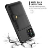 Custodie a portafoglio con supporto in pelle PU antiurto per iPhone 12 Pro Max 13 14 15 11 XS XR X Porta carte di credito Slot Cover per telefono