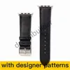 fashion Watchband strap for Apple Watch Band 42mm 38mm 40mm 44mm 41mm 45mm iwatch 1 2 3 4 5 bands Leather Straps Bracelet Fashion Stripes