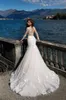 Modern New 2021 Plus Size Illusion Romantic Gorgeous Long Sleeve Lace Mermaid Wedding Dresses Princess Applicques See Through BRIDA5329931