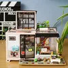 Robotime Ahşap Dollhouse Kitleri DIY Minyatür Bebek Evi Mobilya Oyuncaklar Çocuklar için Doğum Günü Hediyeleri En Iyi Koleksiyonu LJ201126