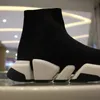 Sapatos de grife de grife de alta qualidade feminino Sapatos Speed ​​2.0 LOGO PRIMENTO ESTIRO ESTILHO DE TENHA ON SNEAKERS SAPATOS PRINGRESS BLACK CASual Casual