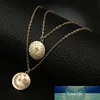 Nouveau mode Boho étoile lune collier Double couche collier chaîne en or tour de cou pièce collier femmes accessoires Collares Femme