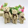 50Pcs 8cm Bow Tie Joint Teddy Bear Plush Toys Gift, DIY Creative Handmade Jewelry Accessories