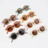 Kids039 Sunblock Classic Windproof Sunglasses Girls Boys Universal Children Fashion Sunglasses 플라스틱 라운드 풀 프레임 유리 2820724