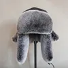 Men Women Russian Winter Bomber Hat Ushanka with Ear Flaps Faux Fur Trapper Hat Earflaps Warm Cap for Snow Y200110